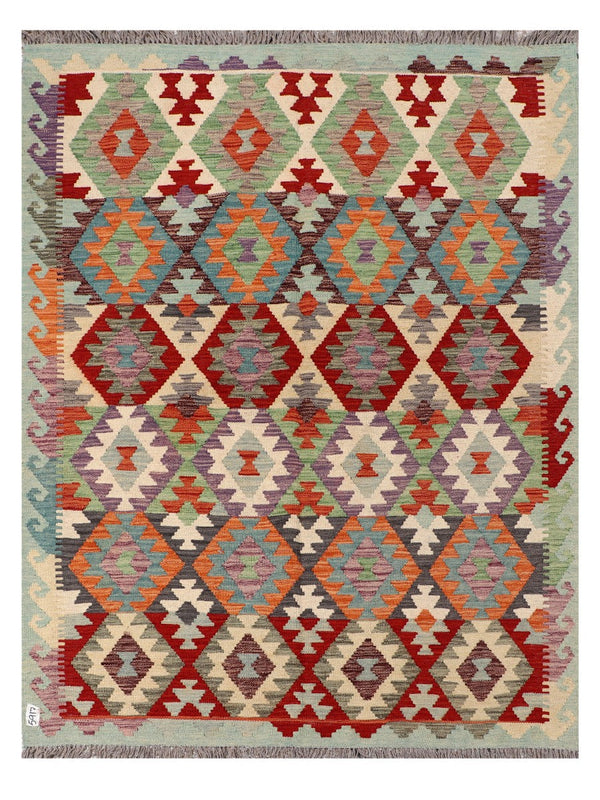Maimana Afghanistan Kilim Rug - 199 x154 cm