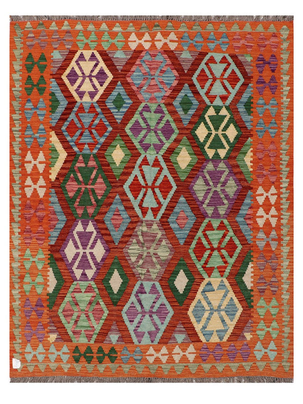 Maimana Afghanistan Kilim Rug - 194 x153 cm
