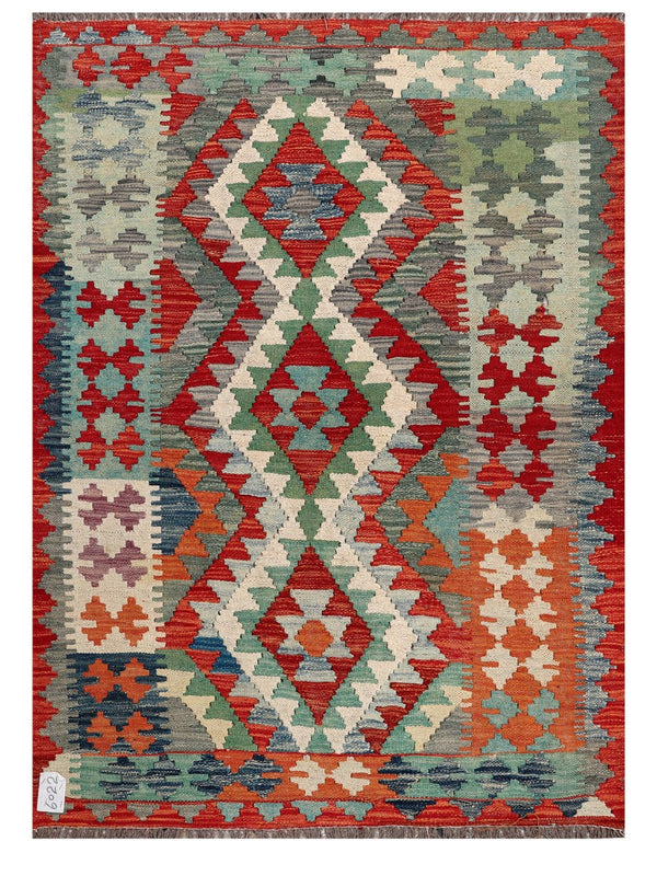 Maimana Afghanistan Kilim Rug - 145 x104 cm