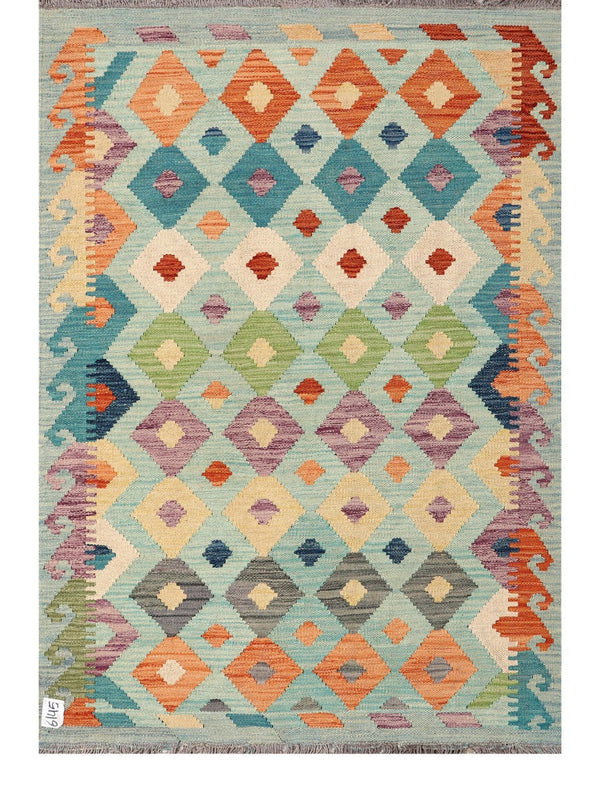 Maimana Afghanistan Kilim Rug - 148 x102 cm