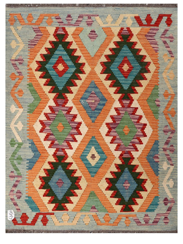 Maimana Afghanistan Kilim Rug - 140 x105 cm