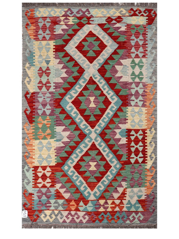 Maimana Afghanistan Kilim Rug - 185 x111 cm
