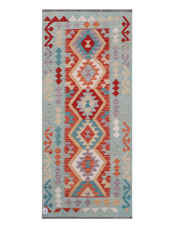 Maimana Afghanistan Kilim Rug - 197 x85 cm
