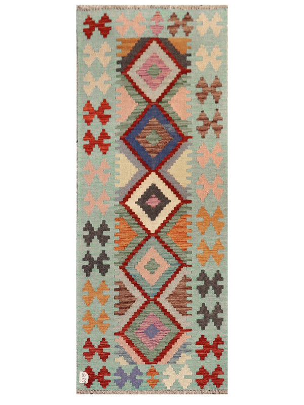 Maimana Afghanistan Kilim Rug - 193 x75 cm