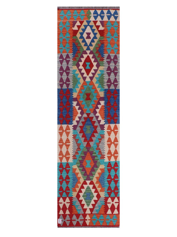 Maimana Afghanistan Kilim Runner - 286 x 81 cm