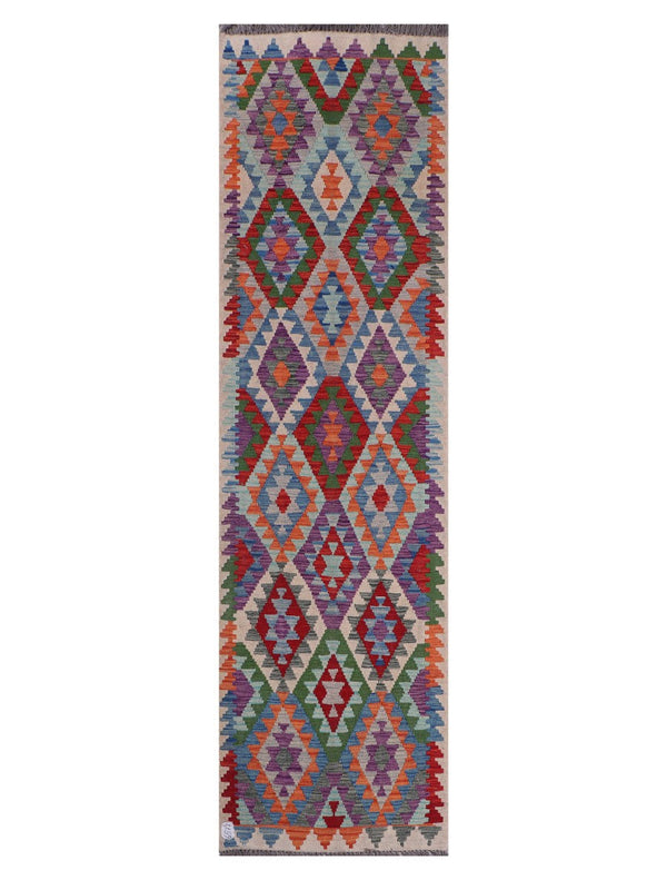 Maimana Afghanistan Kilim Runner - 289 x 80 cm