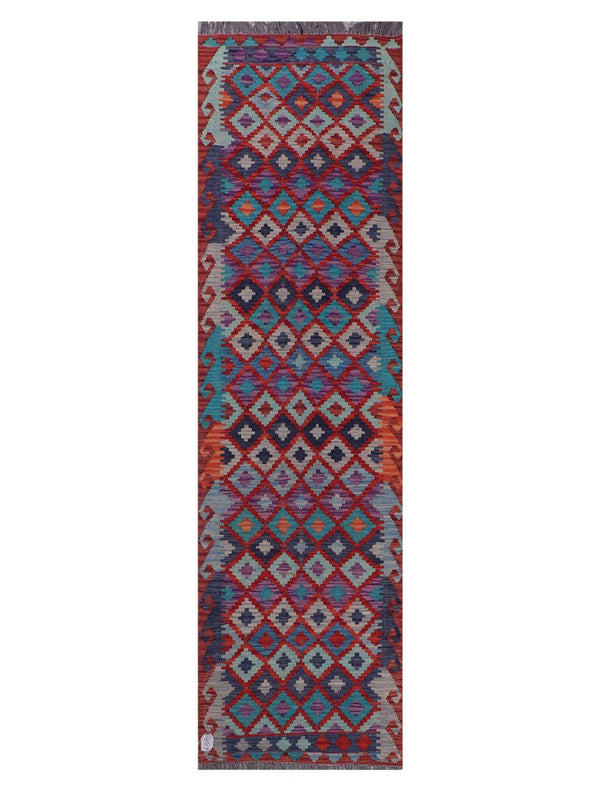 Maimana Afghanistan Kilim Runner - 292 x 80 cm