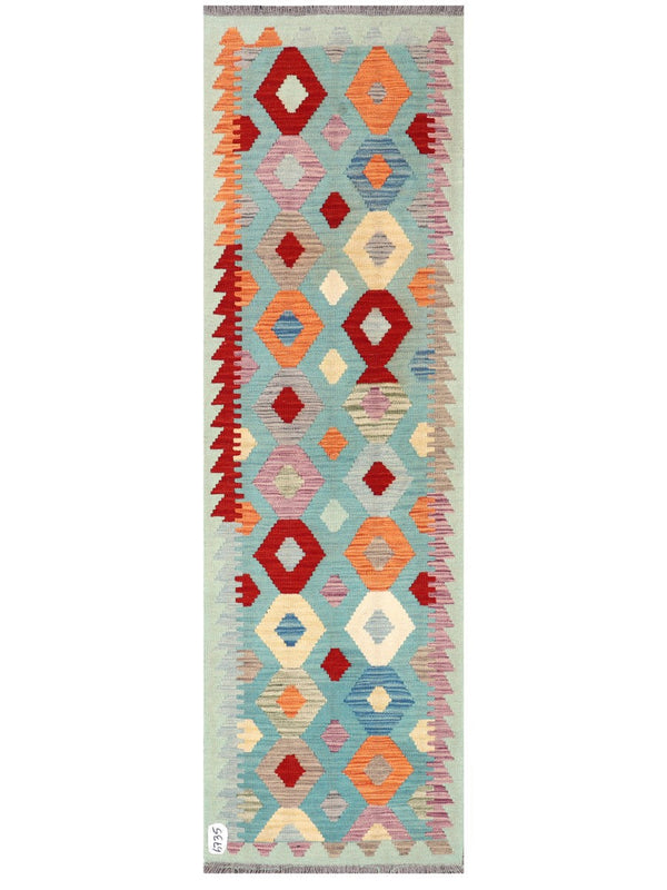 Maimana Afghanistan Kilim Rug - 193 x58 cm