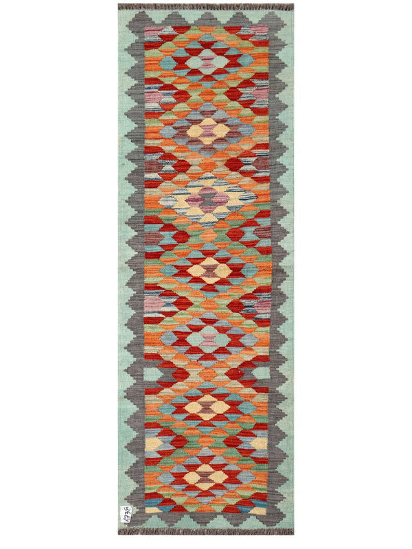 Maimana Afghanistan Kilim Rug - 193 x63 cm