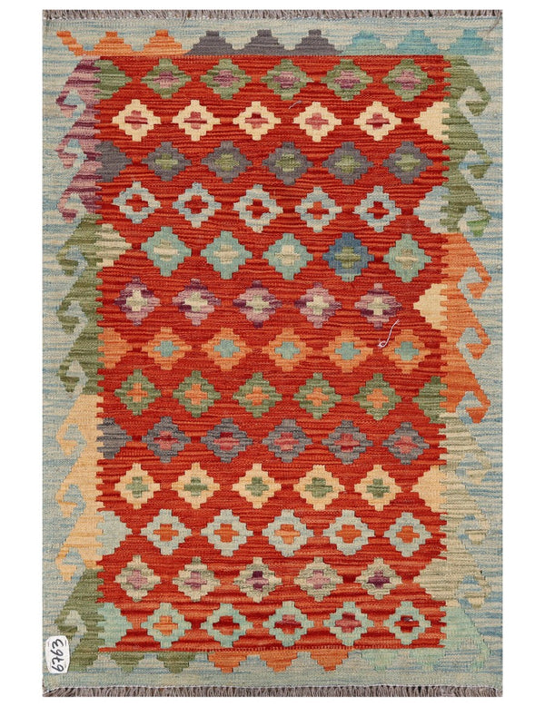 Maimana Afghanistan Kilim Rug - 127 x 85 cm