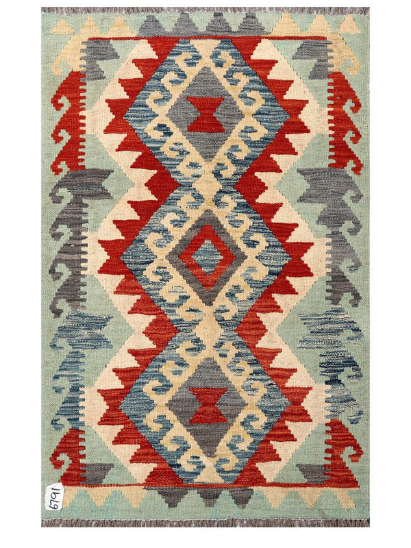 Maimana Afghanistan Kilim Rug - 125 x 79 cm