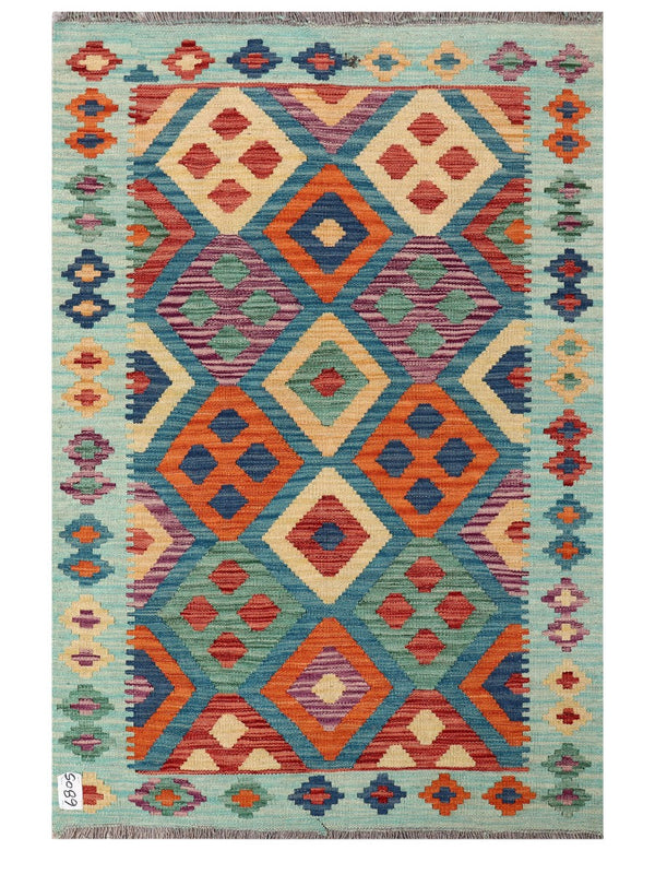 Maimana Afghanistan Kilim Rug - 149 x100 cm