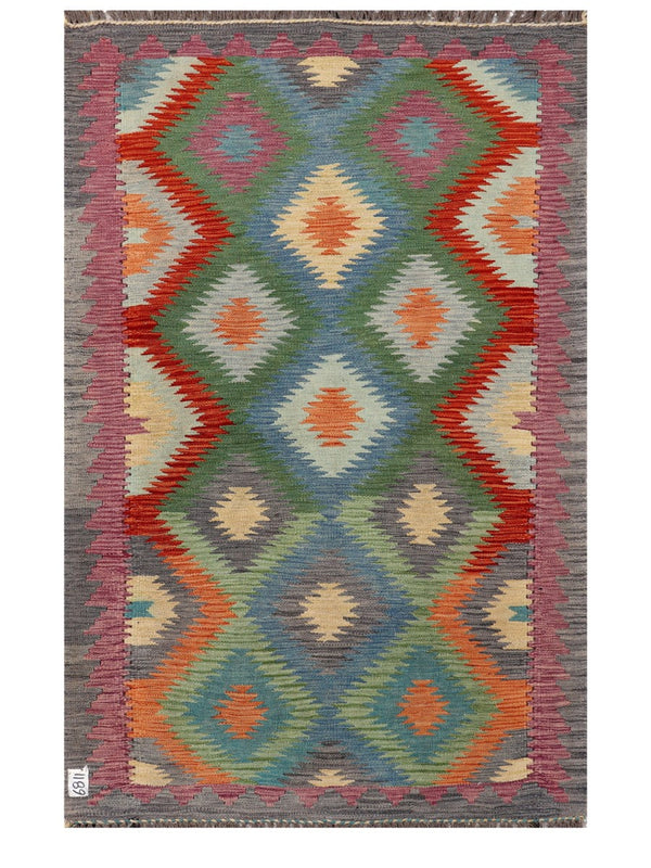Maimana Afghanistan Kilim Rug - 175 x112 cm