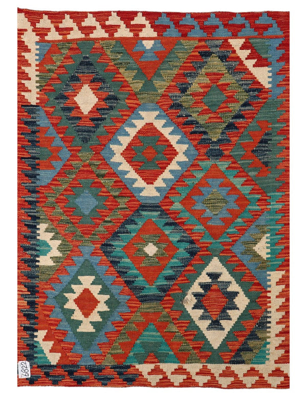 Maimana Afghanistan Kilim Rug - 139 x98 cm