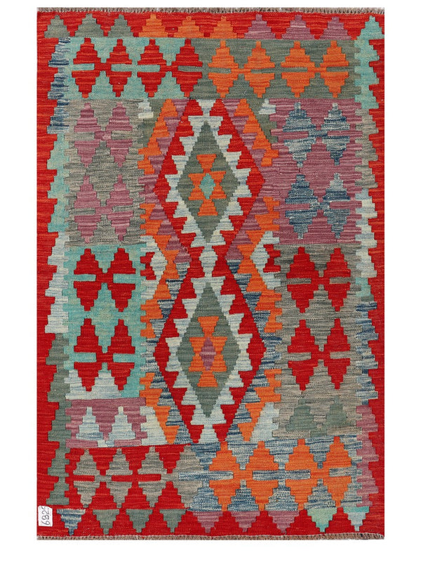 Maimana Afghanistan Kilim Rug - 153 x105 cm