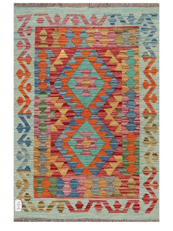 Maimana Afghanistan Kilim Rug - 126 x 84 cm