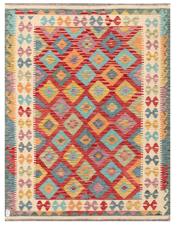 Maimana Afghanistan Kilim Rug - 197 x149 cm