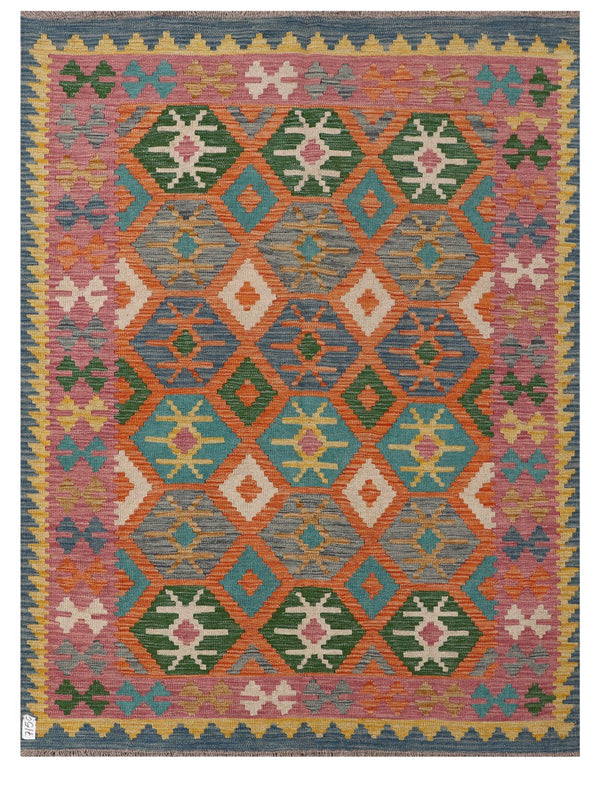 Maimana Afghanistan Kilim Rug - 199 x154 cm
