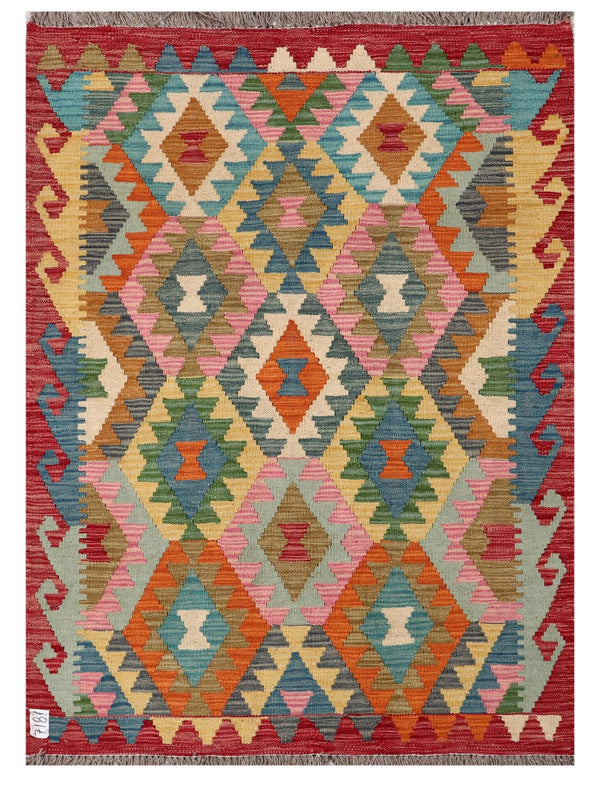 Maimana Afghanistan Kilim Rug - 147 x107 cm