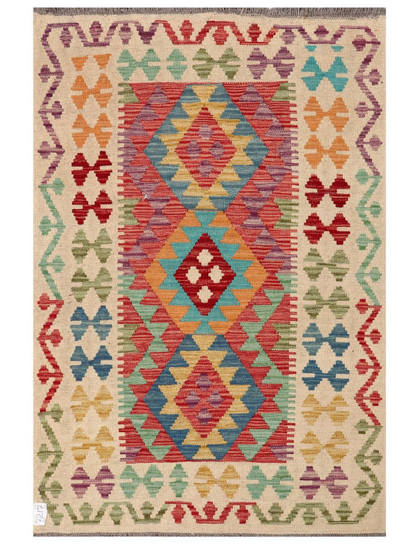 Maimana Afghanistan Kilim Rug - 153 x102 cm