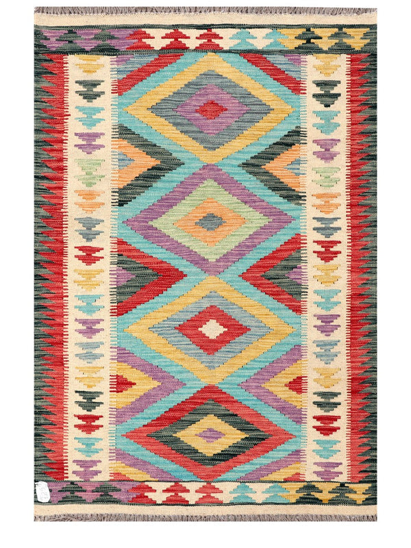 Maimana Afghanistan Kilim Rug - 154 x99 cm