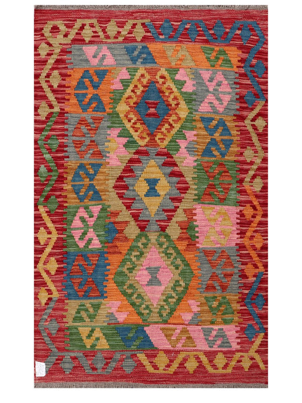 Maimana Afghanistan Kilim Rug - 152 x93 cm