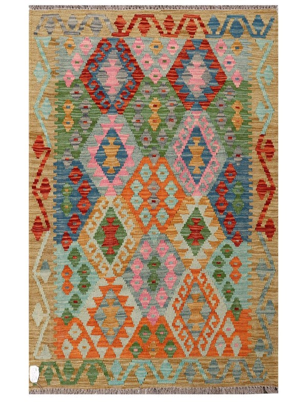 Maimana Afghanistan Kilim Rug - 162 x104 cm