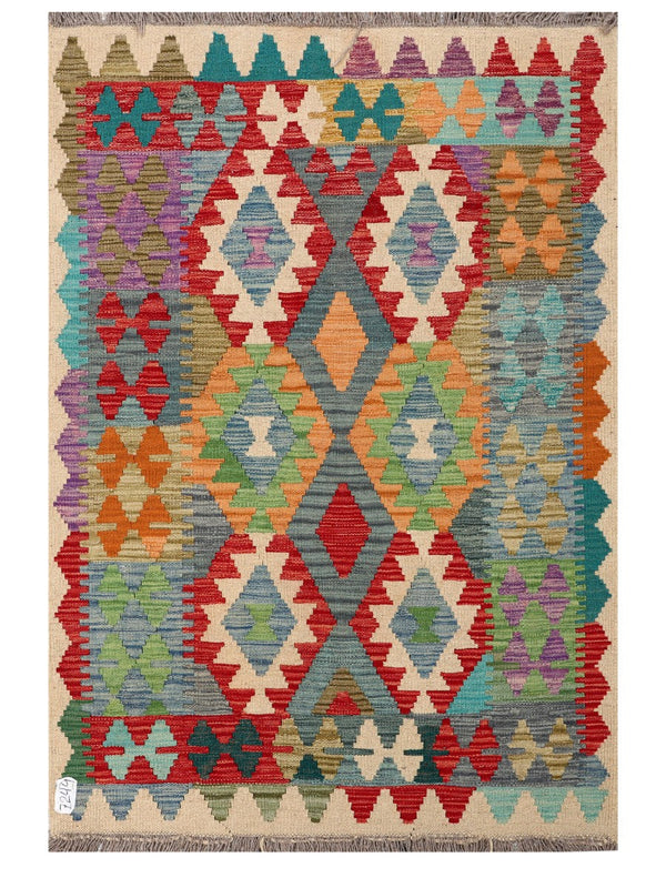 Maimana Afghanistan Kilim Rug - 152 x103 cm
