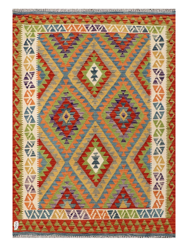 Maimana Afghanistan Kilim Rug - 190 x135 cm