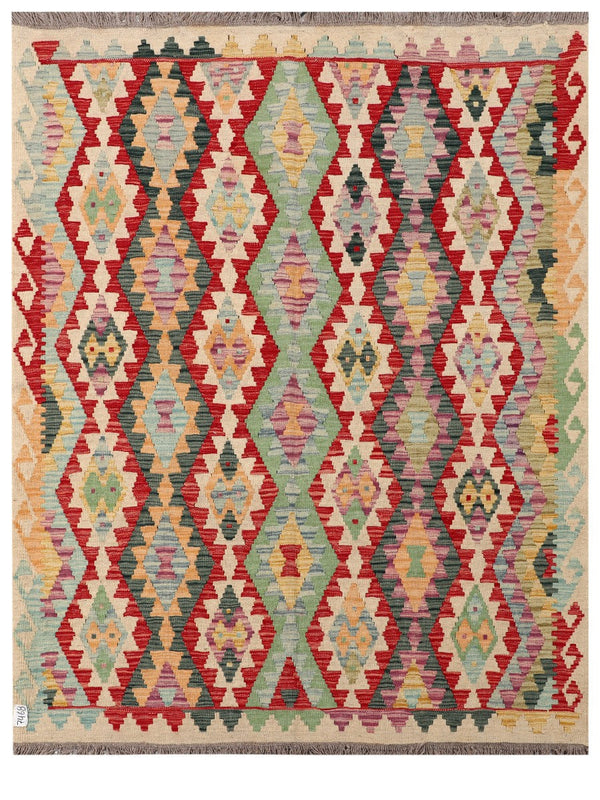Maimana Afghanistan Kilim Rug - 196 x155 cm