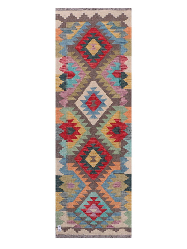 Maimana Afghanistan Kilim Runner - 245 x 81 cm