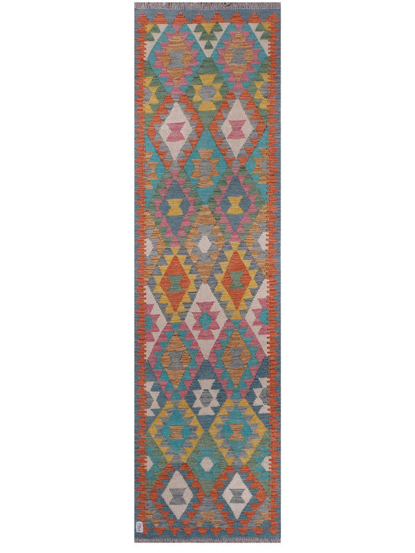 Maimana Afghanistan Kilim Runner - 295 x 79 cm