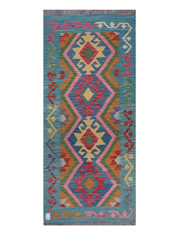 Maimana Afghanistan Kilim Rug - 191 x82 cm