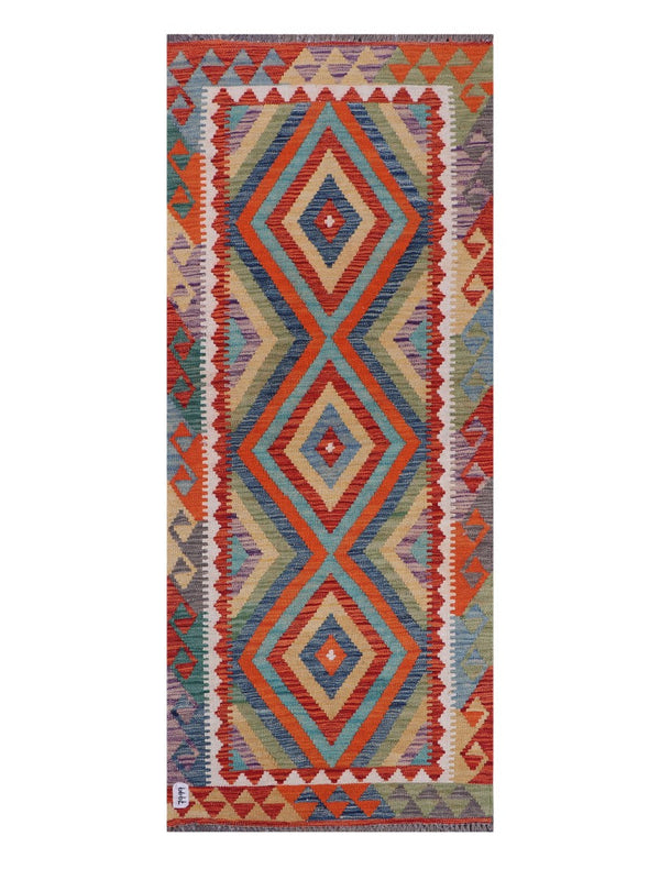 Maimana Afghanistan Kilim Rug - 195 x80 cm