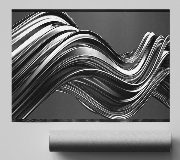 The Flow Of Grey Print