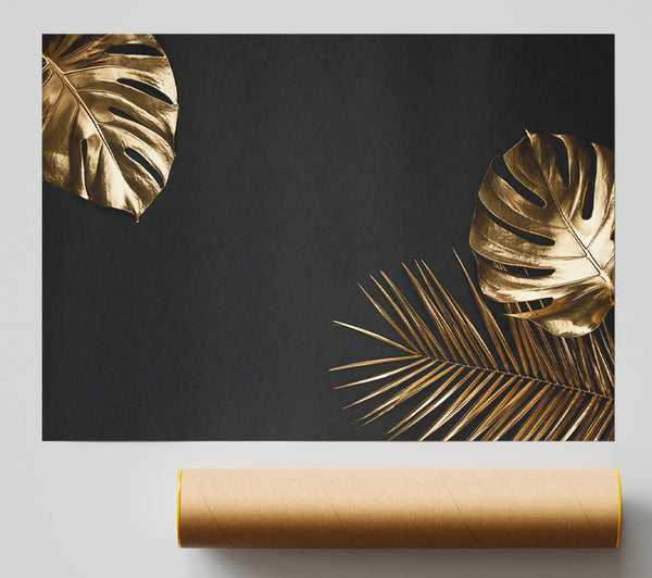 Gold Leaf Palm Giclee Print