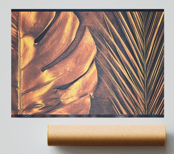 Bronze Leaves Poster
