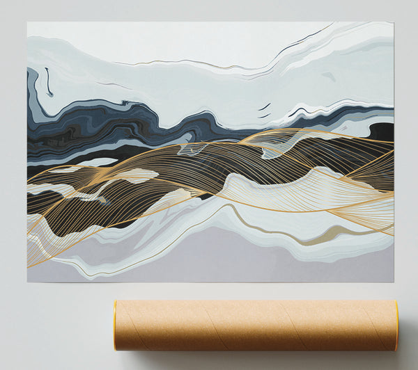 Abstract Layers Of Rock Giclee Print
