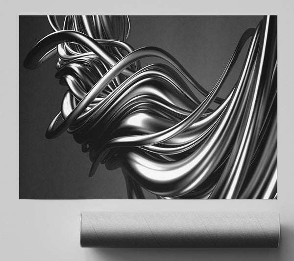 Wrapped Up Grey Cords Print