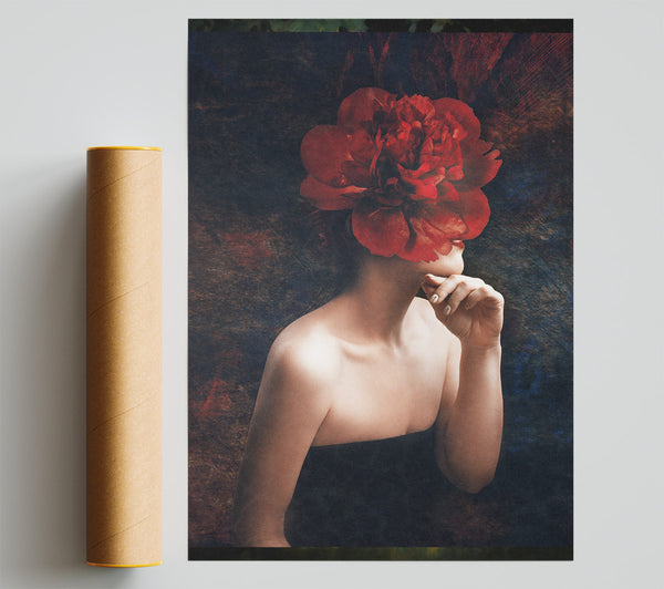 Rose Head Woman Giclee Print