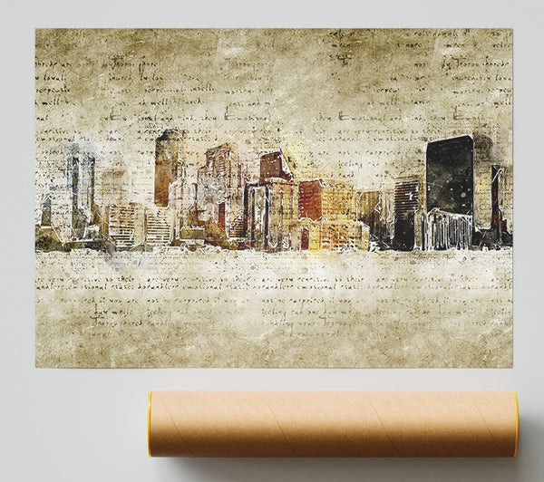 Manuscript City Giclee Print