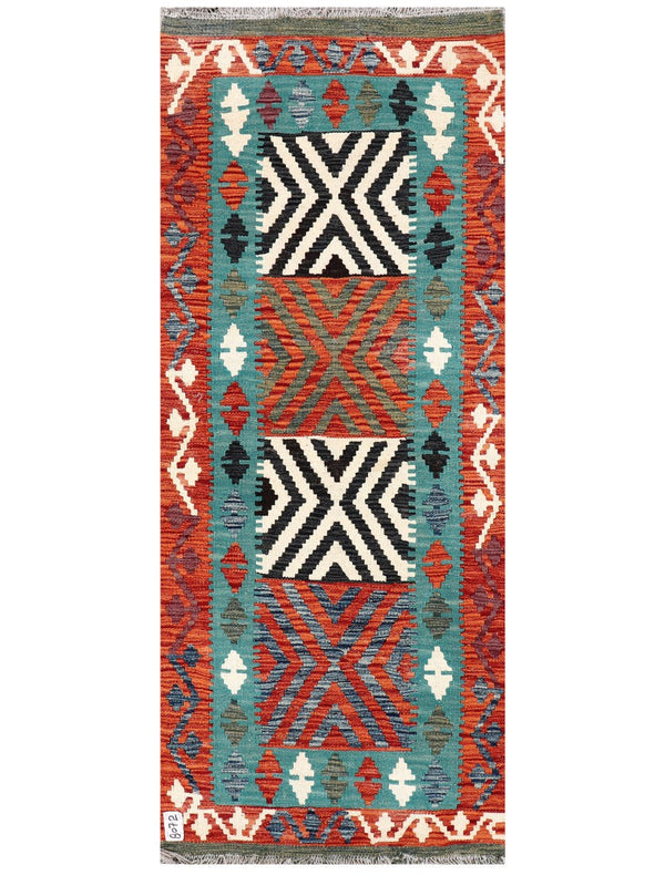 Maimana Afghanistan Kilim Rug - 179 x72 cm