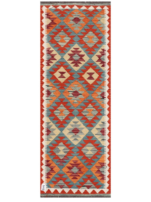 Maimana Afghanistan Kilim Rug - 183 x66 cm