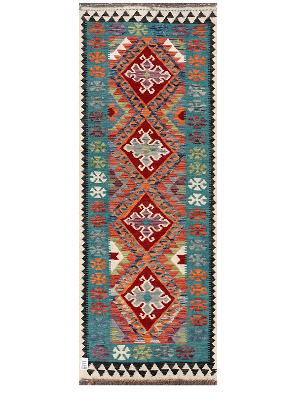 Maimana Afghanistan Kilim Rug - 191 x69 cm