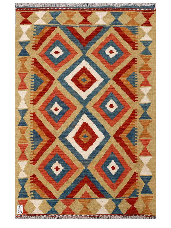 Maimana Afghanistan Kilim Rug - 140 x91 cm