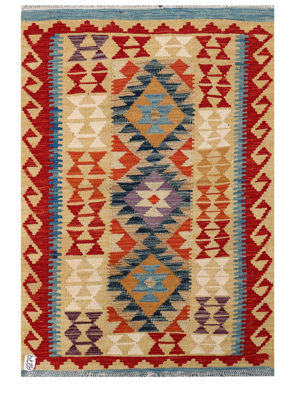 Maimana Afghanistan Kilim Rug - 138 x94 cm