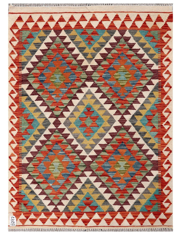 Maimana Afghanistan Kilim Rug - 138 x100 cm