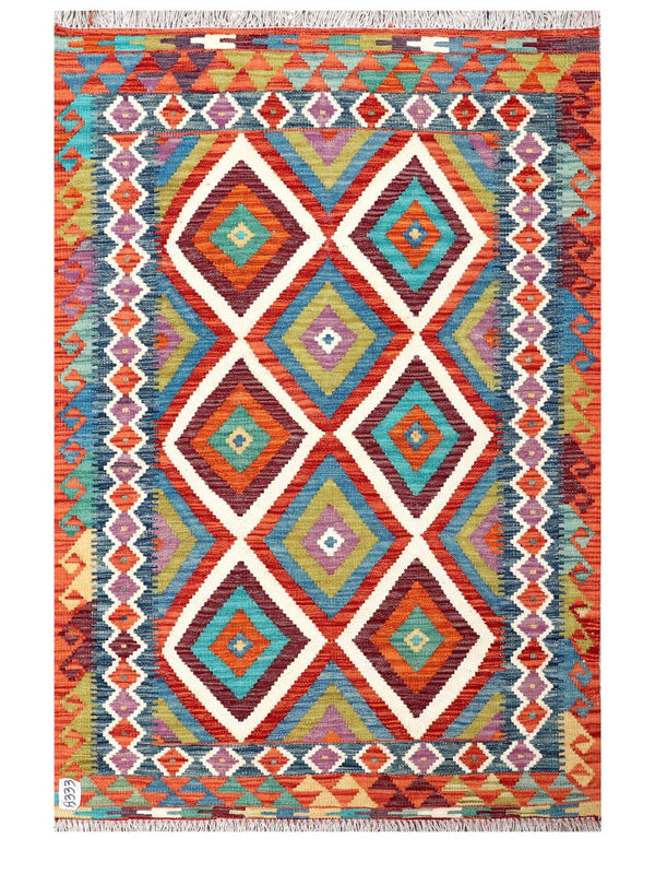 Maimana Afghanistan Kilim Rug - 153 x104 cm
