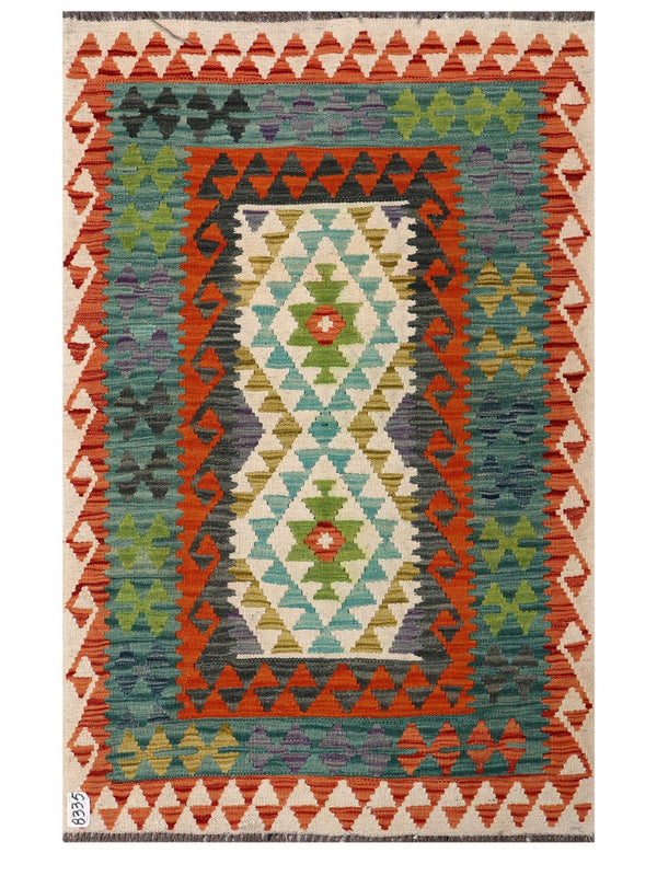Maimana Afghanistan Kilim Rug - 151 x96 cm