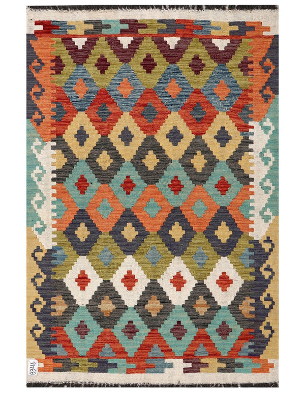 Maimana Afghanistan Kilim Rug - 153 x101 cm
